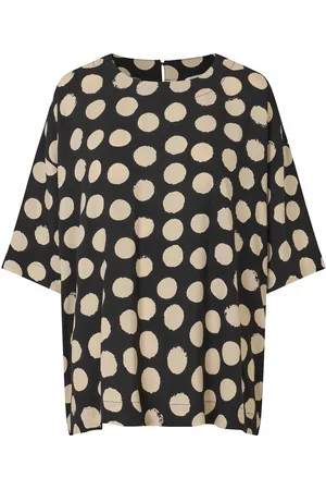 Masai Madegana Tops Blouses Short-sleeved Black