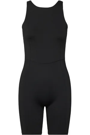 Casall Aligned Open Back Bodysuit Sport Sport Clothing Sports Tops & T-shirts Sport Jumpsuits & Bodies Black