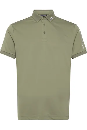 J Lindeberg Tour Tech Polo Sport Men Sport Clothing Sport Tops Sport Polos Sport Short-sleeved Polos Khaki Green