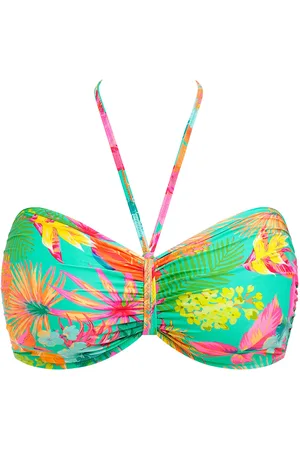 Freya Isla Margarita Swimwear Bikinis Bikini Tops Bandeau Bikinitops Green
