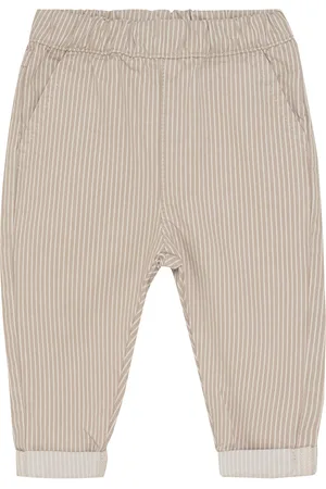 Minymo Pants Twill Y/D Bottoms Trousers Beige