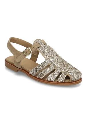 ANGULUS Sandals - Flat - Closed Toe - Op Matalapohjaiset Sandaalit Gold