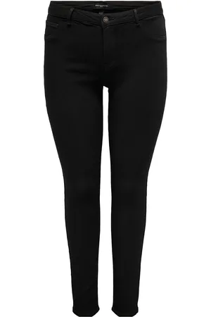 ONLY Carthunder Life P Up Reg Sk Jns Bla Noos Bottoms Jeans Skinny Black