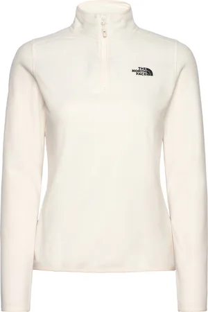 The North Face W 100 Glacier 1/4 Zip - Eu Sport Sweat-shirts & Hoodies Fleeces & Midlayers Cream