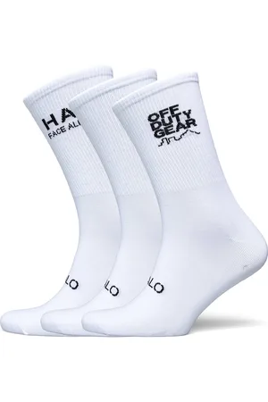 Black Halo Cotton Socks Underwear Socks Regular Socks White