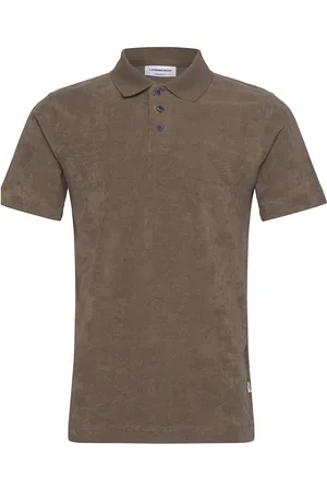 Lindbergh Terry Pique Tops Polos Short-sleeved Brown