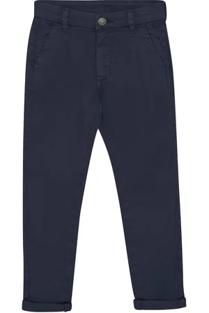 Minymo Pants Twill Bottoms Trousers Navy