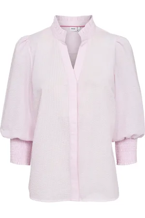 Numph Nujane Shirt Tops Blouses Short-sleeved Pink