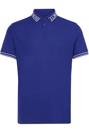 J Lindeberg Austin Polo Sport Men Sport Clothing Sport Tops Sport Polos Sport Short-sleeved Polos Blue