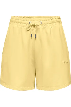 ONLY Onpfrei Life Logo Hw Swt Shorts Sport Shorts Sweat Shorts Yellow
