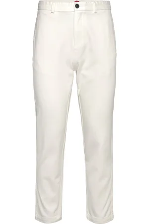 HUGO BOSS David251D Designers Trousers Casual White