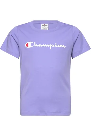 Champion Ss Tee Sport T-shirts Short-sleeved Purple
