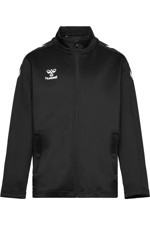 Hummel Hmlcore Xk Poly Zip Sweat Kids Tops Sweat-shirts & Hoodies Sweat-shirts Black