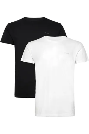 GANT C-Neck T-Shirt 2-Pack Tops T-shirts Short-sleeved Black