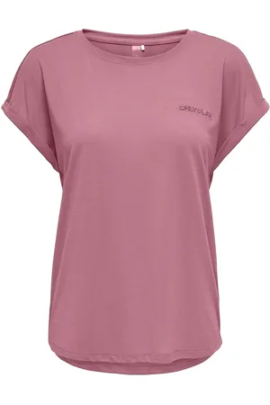 ONLY Onpfrei Logo Loose Ss Tee Sport T-shirts & Tops Short-sleeved Pink