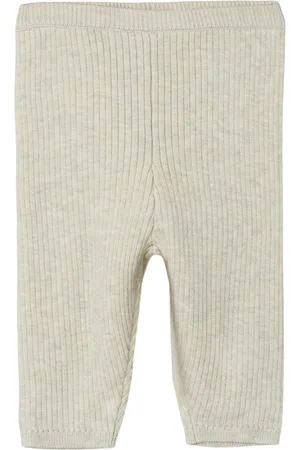 NAME IT Nbnobi Knit Pant Bottoms Leggings Beige