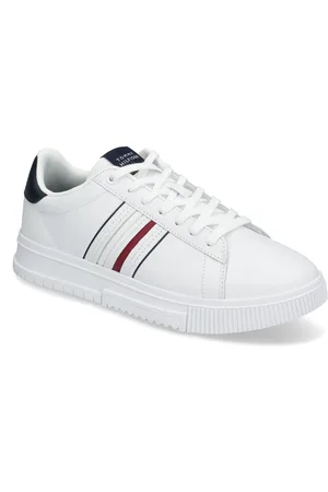 Tommy Hilfiger Modern Cupsole Stripes Lth Matalavartiset Sneakerit Tennarit White