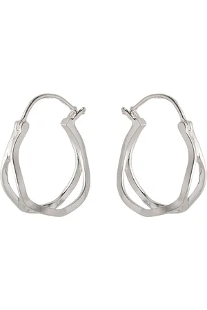 Pernille Corydon Stream Hoops Accessories Jewellery Earrings Hoops Silver