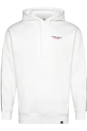 Under Armour Pjt Rck Icon Fleece Hdy Sport Men Sport Clothing Sport Sweat-shirts & Hoodies Sport Hoodies White