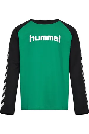 Hummel Hmlboys T-Shirt L/S Sport T-shirts Long-sleeved T-shirts Green