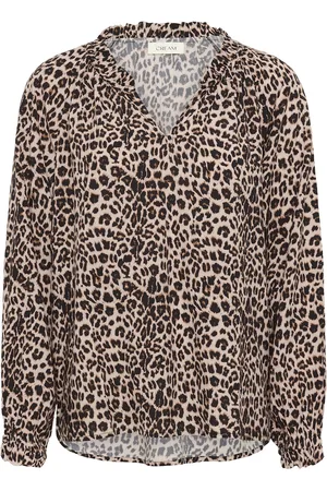 Cream Crtiah Boho Blouse Tops Blouses Long-sleeved Beige
