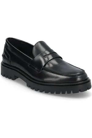 GARMENT PROJECT Aaron Penny Loafer - Black Polido Loaferit Matalat Kengät Black
