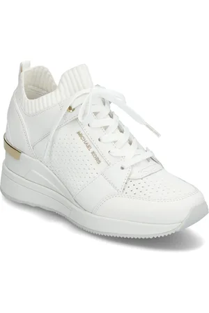 Michael Kors Georgie Knit Trainer Korkeavartiset Tennarit White