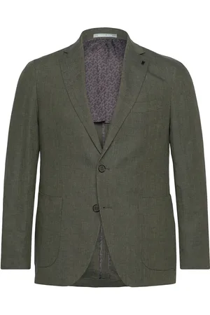 Michael Kors Pure Linen Blazer Suits & Blazers Blazers Single Breasted Blazers Green
