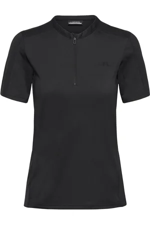 J Lindeberg Landa T-Shirt Sport Women Sport Clothing Sports Tops & T-shirts Sport T-shirts Black