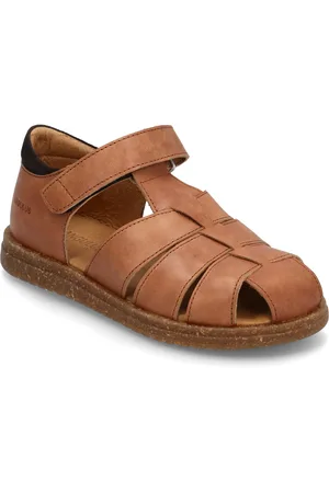 ANGULUS Sandals - Flat - Closed Toe Shoes Summer Shoes Sandals Brown
