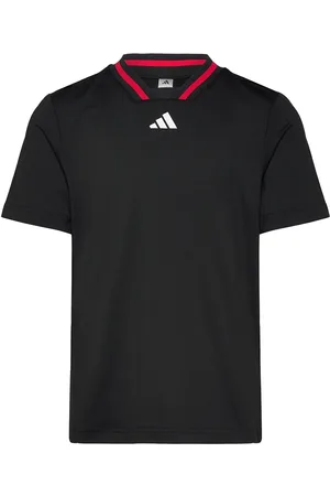 adidas B Sport Collar Sport T-shirts Short-sleeved Black