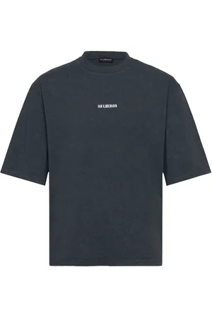 HAN Kjøbenhavn Monogram Over D Tee Designers T-shirts Short-sleeved Black