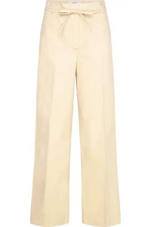 DAY Birger et Mikkelsen Jade - Modern Canvas Bottoms Trousers Wide Leg Cream