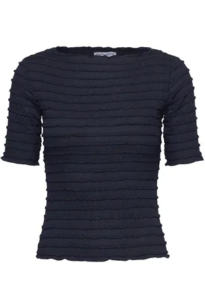 Lindex Top Sigge Tops T-shirts & Tops Short-sleeved Navy