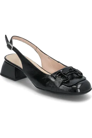 Wonders Charo Shoes Sling Backs Heeled Slingbacks Black