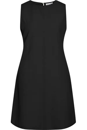 VILA Viprisilla O-Neck S/L Short Dress Lyhyt Mekko Black