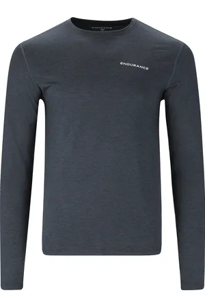 Endurance Abdon M Melange L/S Tee Sport Men Sport Clothing Sport Tops Sport Long Sleeved Tops Black