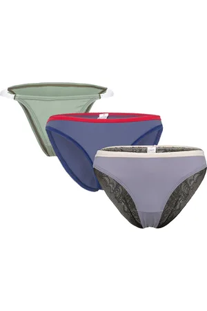 Sloggi Go Unique Tanga C3P Alushousut Brief Tangat Multi/patterned