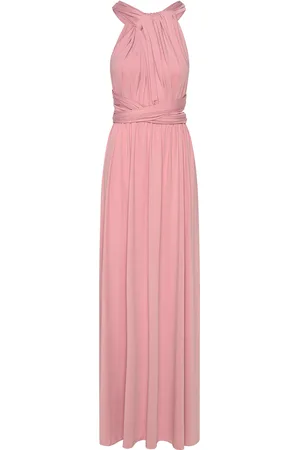 By Malina Lola Wrap Dress Designers Evening Dresses Pink