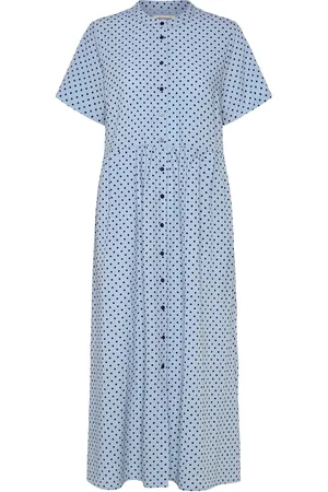 Lollys Laundry Aliyall Midi Dress Ss Dresses Summer Dresses Blue