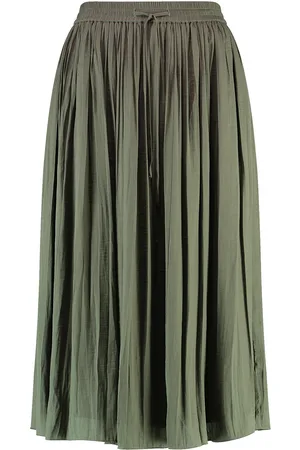 Gerry Weber Skirt Woven Long Skirts Knee-length & Midi Skirts Green