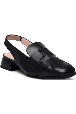 Wonders Renata Shoes Slingbacks Flat Slingbacks Black
