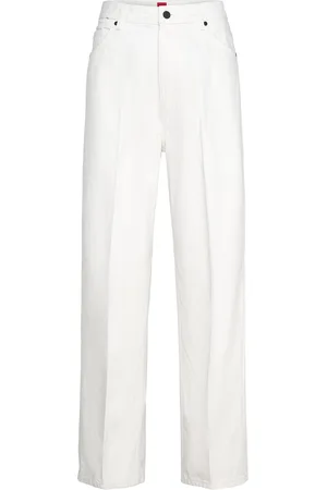 HUGO BOSS Gisanna_2 Bottoms Jeans Straight-regular White