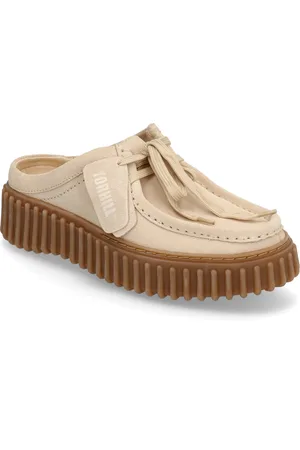 Clarks Torhill Mule D Shoes Mules & Slip-ins Flat Mules Cream