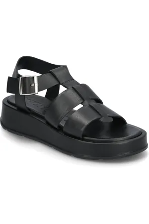 Wonders Zahara Shoes Sandals Flat Sandals Black