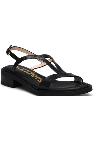 Wonders Anahí Shoes Sandals Flat Sandals Black