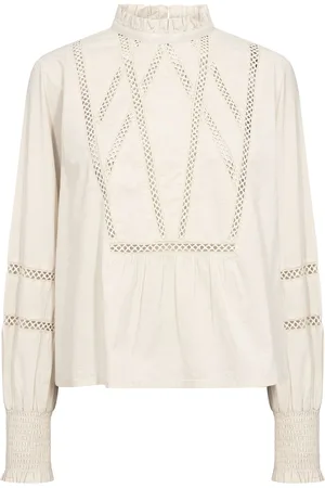 Part Two Nieldapw Bl Tops Blouses Long-sleeved White