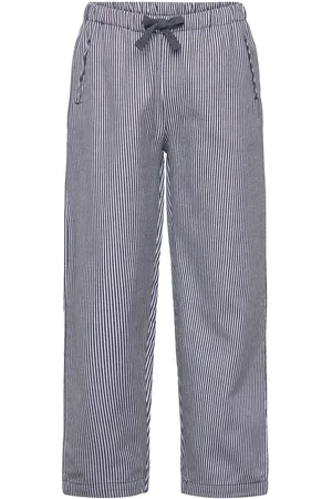 Copenhagen Colors Striped Yarndyed Pants Bottoms Trousers Navy