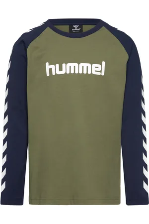 Hummel Hmlboys T-Shirt L/S Sport T-shirts Long-sleeved T-shirts Khaki Green
