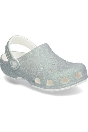 Crocs Classic Iridescent Glitter Cgk Shoes Clogs Blue